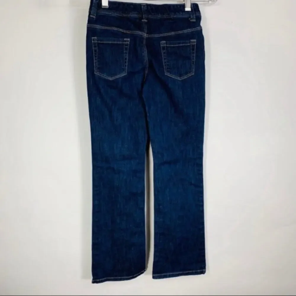 Gymboree 10 Slim Bootcut Jeans Adj Waist Dark Wash
